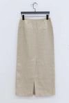 SWAYING/KNIT linen straight skirt SW23AW3B18 linen